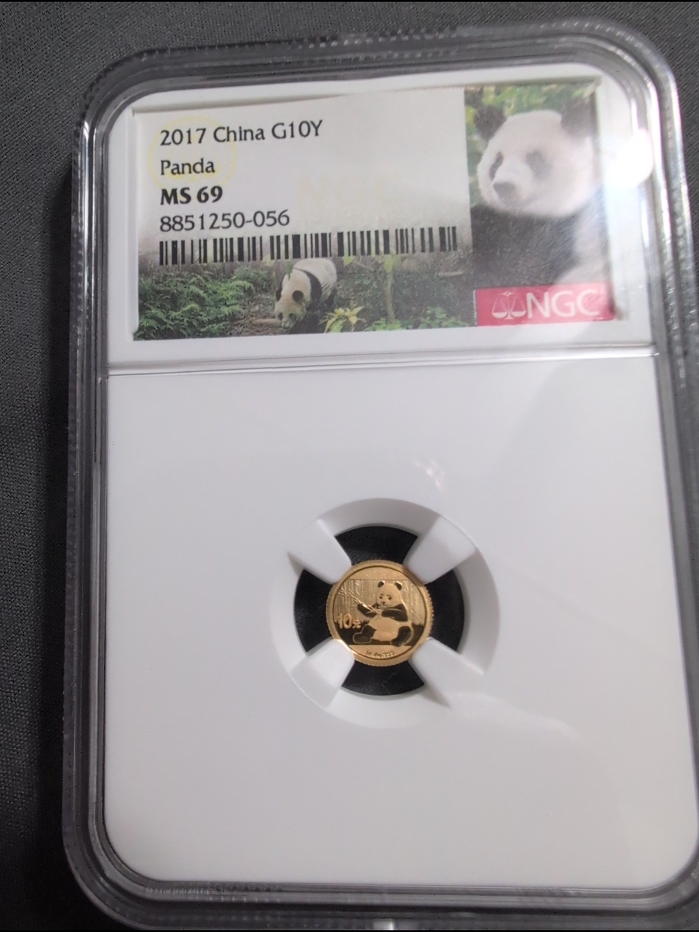 2017 China G10Y Panda Gold Coin - MS69 NGC